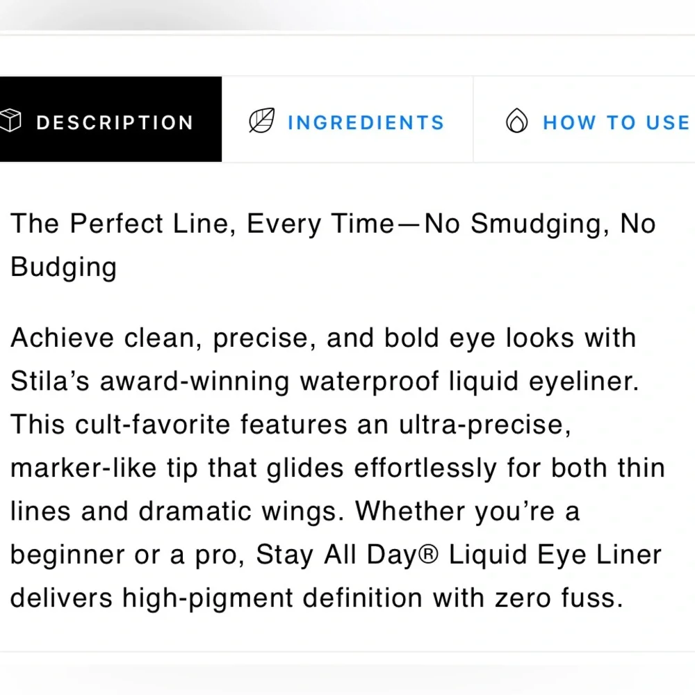 Stay All Day Waterproof Liquid Eyeliner - Intense Labradorite (charcoal)